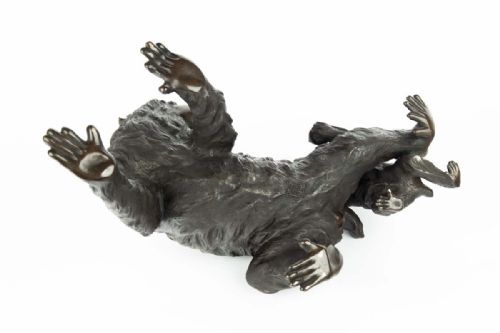 LARGE JAPANESE BRONZE MONKEY OKIMONO GENRYUSAI SEIYA - ADDITIONAL PHOTO 8