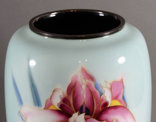 LARGE JAPANESE CLOISONNE ENAMEL VASE ANDO COMPANY - ADDITIONAL PHOTO 8