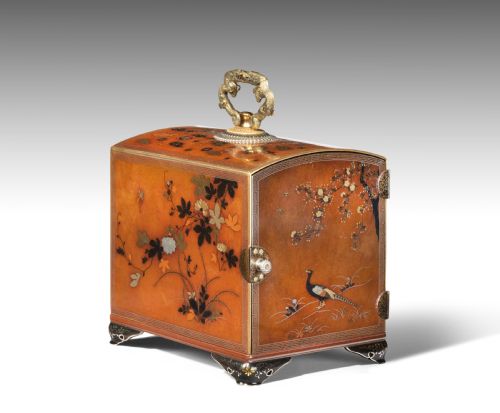 japanese mixed metal kodansu nogawa company of kyoto - CATEGORY: ANTIQUE BOXES - DATED 1900