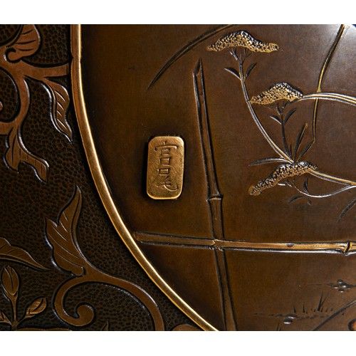 LARGE JAPANESE GILDED BRONZE VASE MIYAO EISUKE - ADDITIONAL PHOTO 5