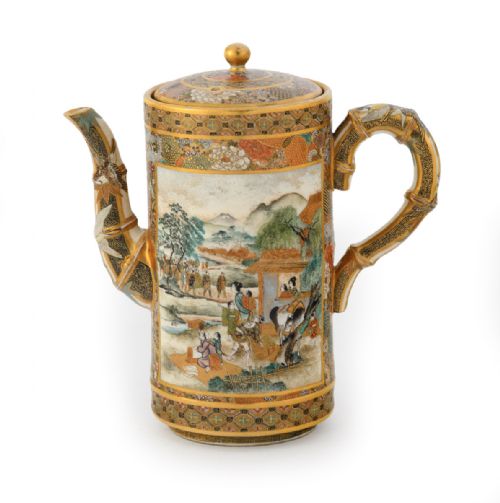 FINE JAPANESE SATSUMA SAKE EWER BY HOZAN - ADDITIONAL PHOTO 2