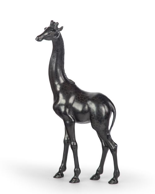 rare japanese bronze giraffe okimono by seiya - CATEGORY: ANTIQUE SCULPTURES - DATED 1900