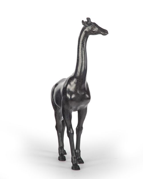 RARE JAPANESE BRONZE GIRAFFE OKIMONO BY SEIYA - ADDITIONAL PHOTO 1