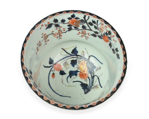 LARGE 18TH CENTURY JAPANESE ARITA IMARI JARDINIERE - ADDITIONAL PHOTO 5