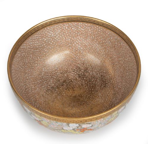 LARGE JAPANESE SATSUMA BOWL BY RYUZAN - ADDITIONAL PHOTO 4