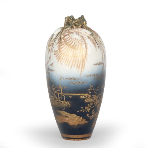 MOST UNUSUAL JAPANESE SATSUMA VASE KINKOZAN - ADDITIONAL PHOTO 1