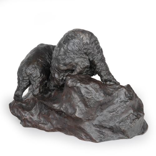 LARGE JAPANESE BRONZE OKIMONO BEARS KANIYA KUNIHARU - ADDITIONAL PHOTO 3