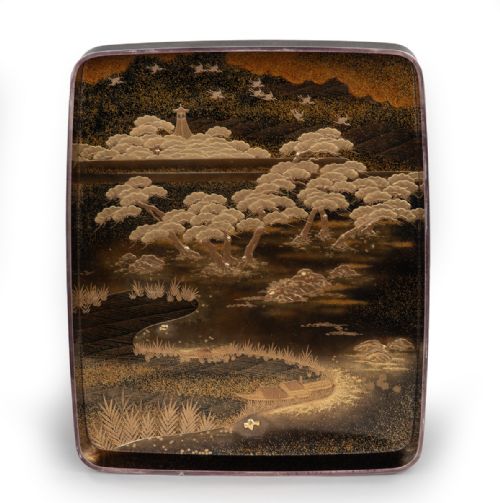 EXCEPTIONAL JAPANESE GOLD LACQUER SUZURIBAKO AND BUNKO SET - ADDITIONAL PHOTO 6