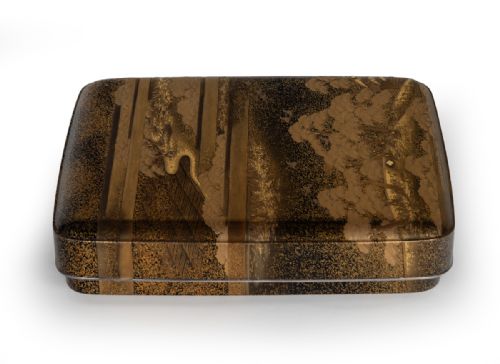 EXCEPTIONAL JAPANESE GOLD LACQUER SUZURIBAKO AND BUNKO SET - ADDITIONAL PHOTO 8