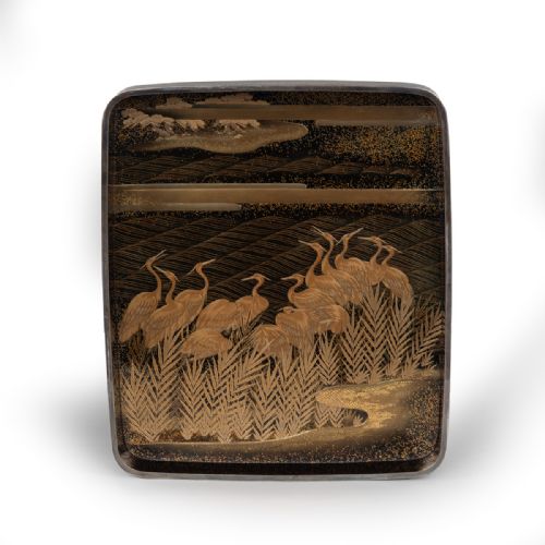 EXCEPTIONAL JAPANESE GOLD LACQUER SUZURIBAKO AND BUNKO SET - ADDITIONAL PHOTO 13