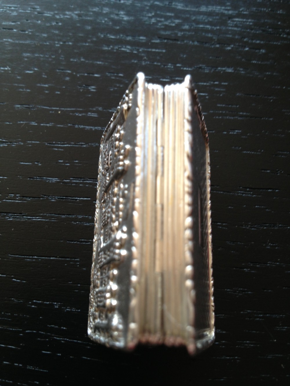 GEORGIAN CASTLE TOP SILVER VINAIGRETTE NATHANIEL MILLS 1829 View X