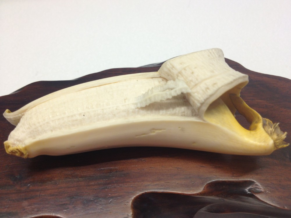 FINEST QUALITY JAPANESE IVORY OKIMONO BANANA MEIJI PERIOD 1868-1912 View VIII