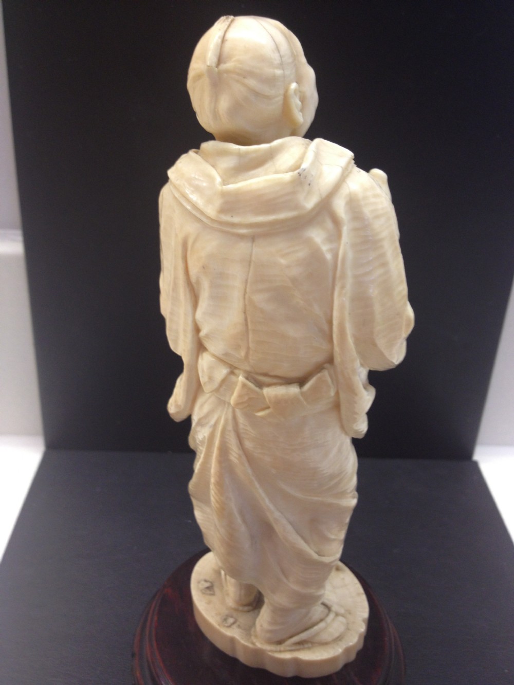 FINEST QUALITY JAPANESE TOKYO SCHOOL IVORY OKIMONO DRUNKARD View IV