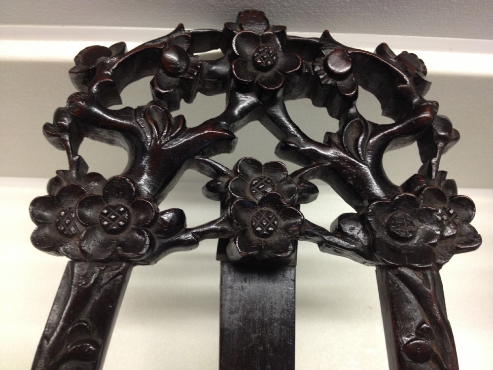 GREAT PAIR OF CHINESE HARDWOOD EASELS View VI