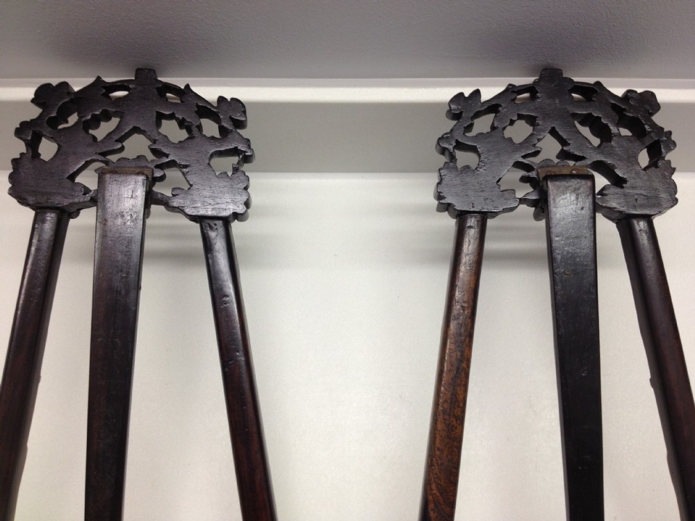 GREAT PAIR OF CHINESE HARDWOOD EASELS View IX