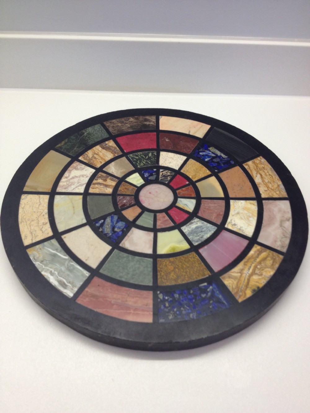 SUPERB DERBYSHIRE SLATE SPECIMEN TOP OCCASIONAL TABLE View VII
