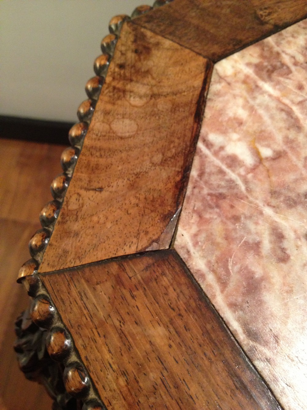 FINE QUALITY 19TH C CHINESE HARDWOOD MARBLE TOP PLANT STAND View IV