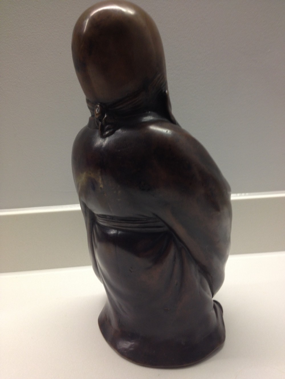 LARGE JAPANESE BRONZE FIGURE OF FUKUROKUJU MEIJI PERIOD View V