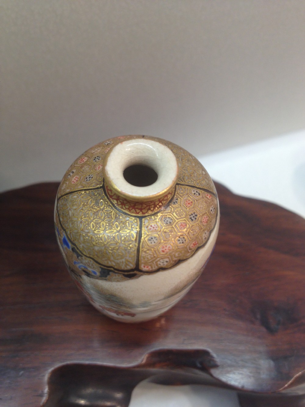 FANTASTIC QUALITY PAIR OF MINIATURE JAPANESE SATSUMA VASES (YABU MEIZAN STYLE) View VI
