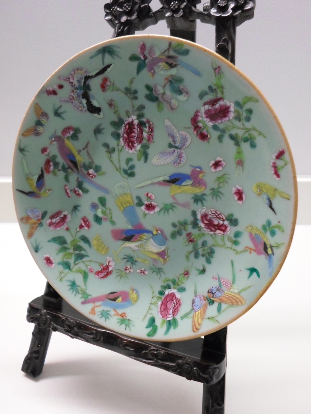 A GREAT PAIR OF CHINESE 19TH CENTURY CELADON DISHES View IX