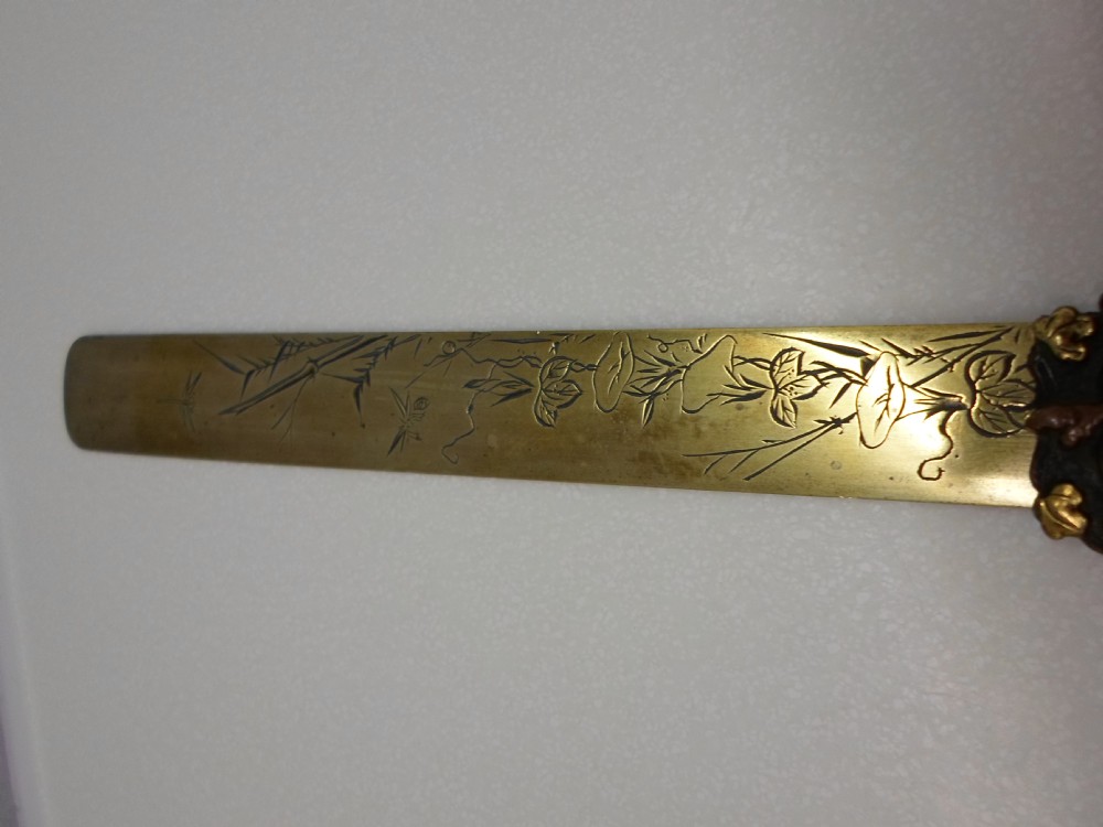 JAPANESE BRONZE AND MIXED METAL PAGE TURNER  View III