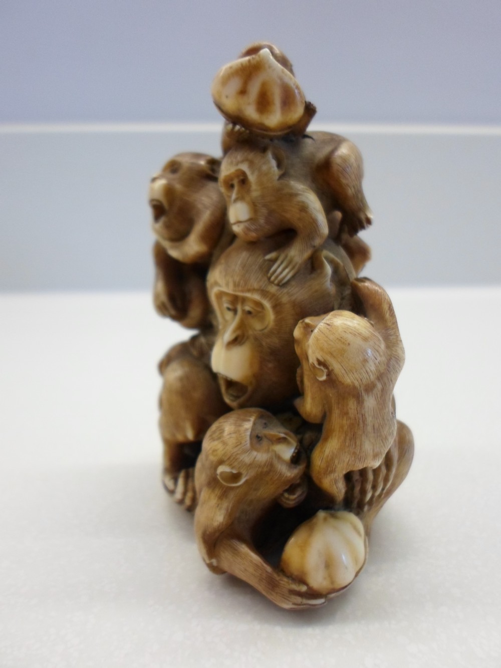 EXCEPTIONAL JAPANESE OKIMONO MONKEYS SIGNED MASATAMI View II