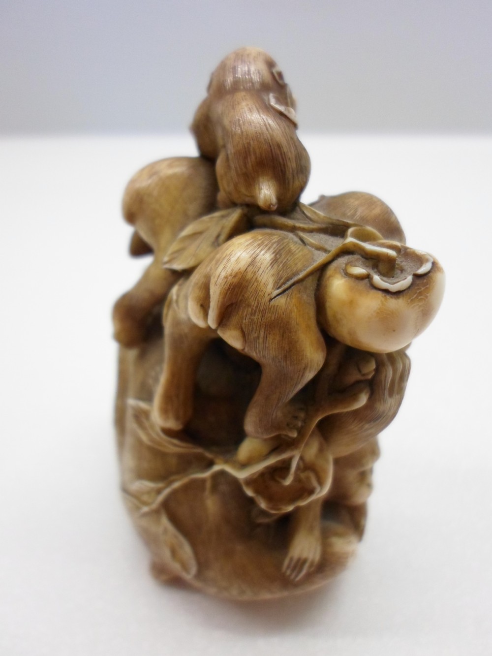 EXCEPTIONAL JAPANESE OKIMONO MONKEYS SIGNED MASATAMI View XII