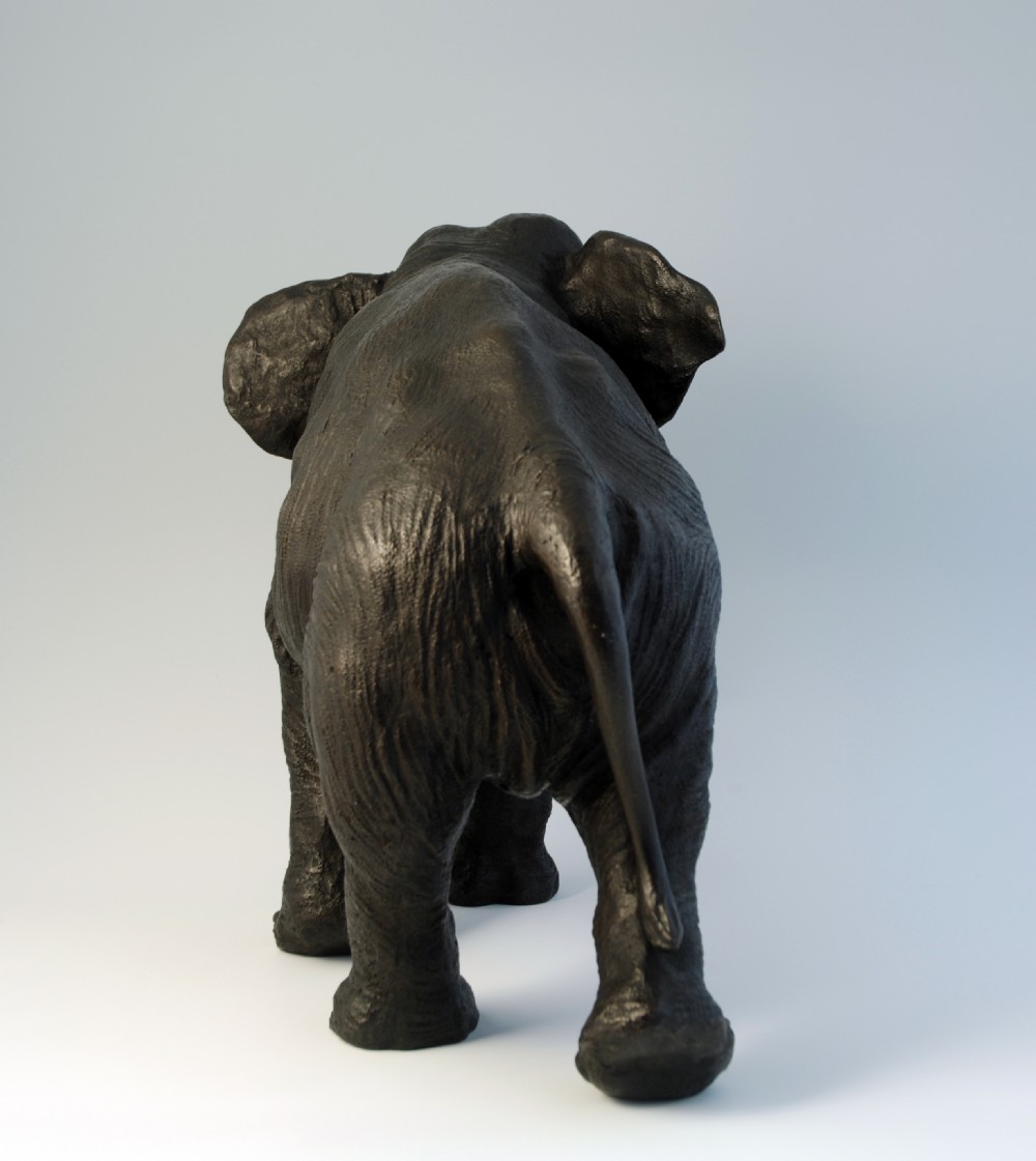 HUGE AND MAGNIFICENT JAPANESE BRONZE ELEPHANT View III