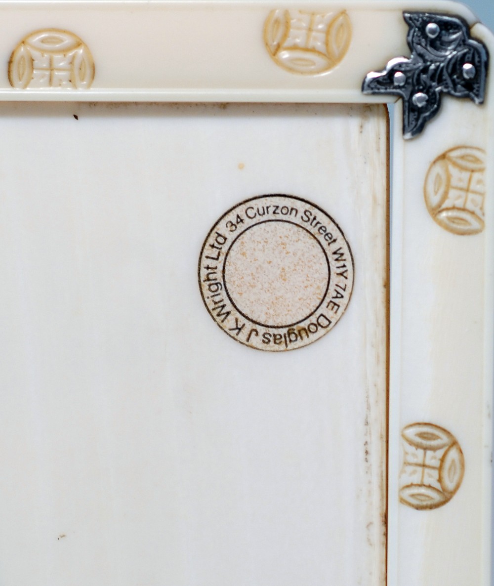 STUNNING JAPANESE IVORY & SHIBAYAMA TABLE SCREEN View V