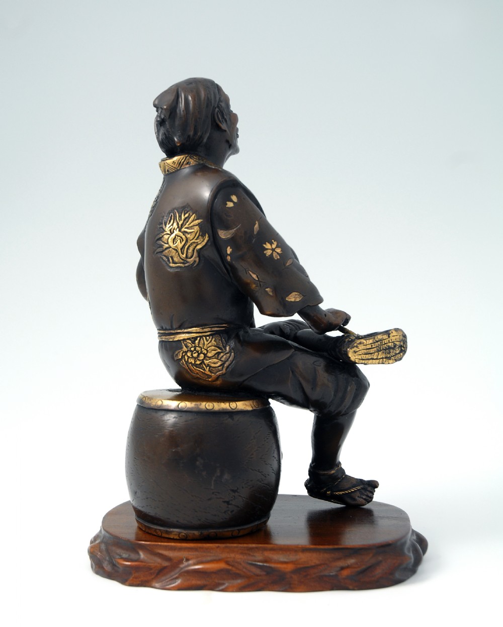 GREAT JAPANESE PARCEL GILT BRONZE MIYAO STYLE OKIMONO View VII