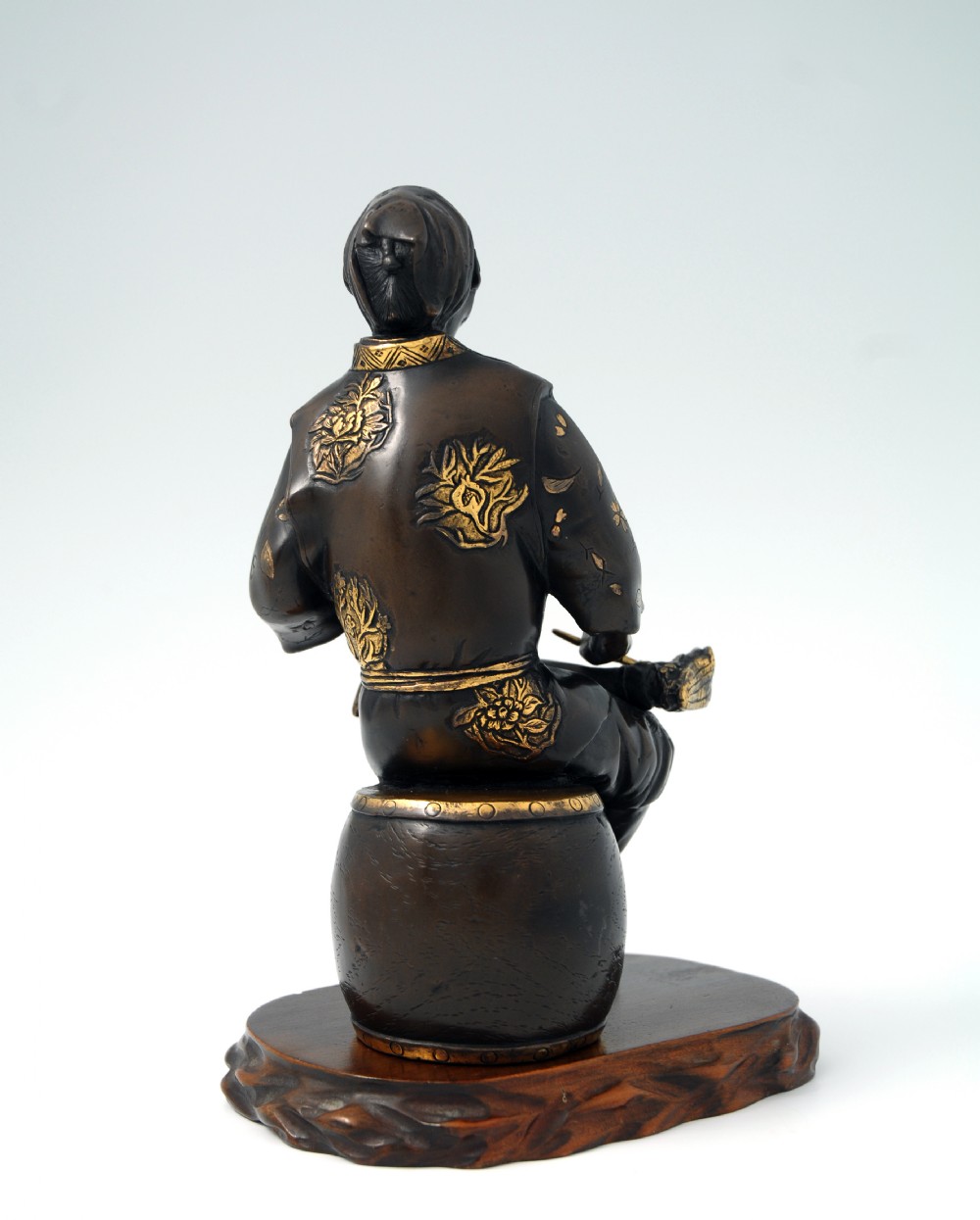 GREAT JAPANESE PARCEL GILT BRONZE MIYAO STYLE OKIMONO View IX