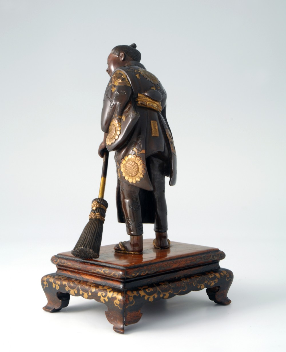 JAPANESE PARCEL GILT BRONZE MIYAO FIGURE View IV