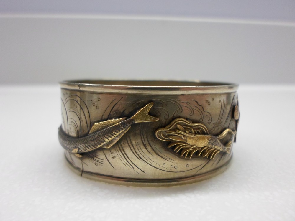 GREAT COLLECTION JAPANESE MIXED METAL NAPKIN RINGS View IV