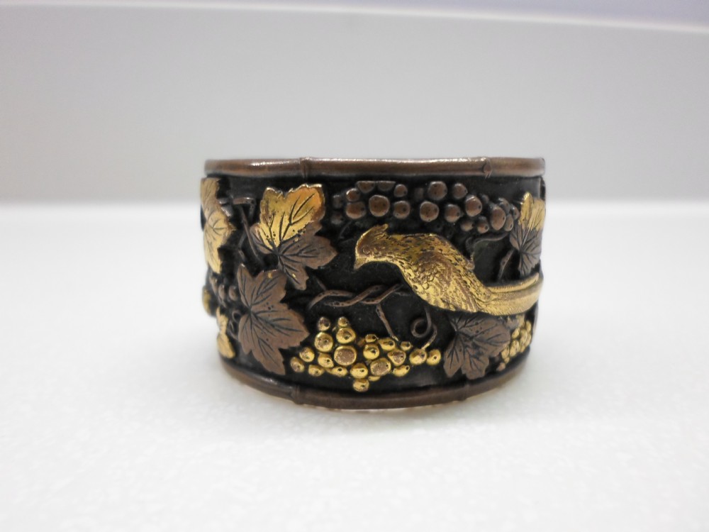 GREAT COLLECTION JAPANESE MIXED METAL NAPKIN RINGS View X