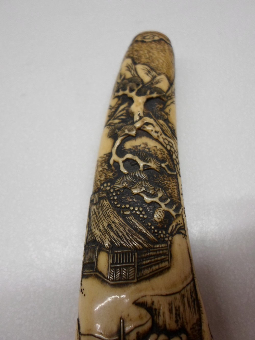 FINE QUALITY JAPANESE STAG ANTLER KISERUZUTSU (PIPE CASE) View VII
