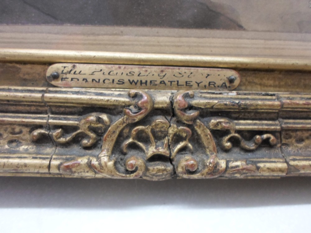 18TH CENTURY WATERCOLOUR FRANCIS WHEATLEY RA (1747-1801) View V