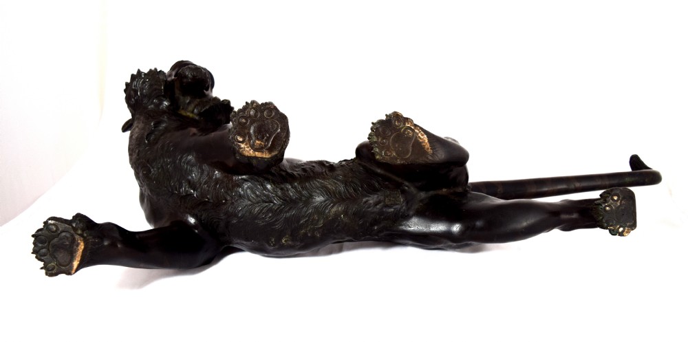 HUGE FINEST QUALITY JAPANESE BRONZE TIGER BY 