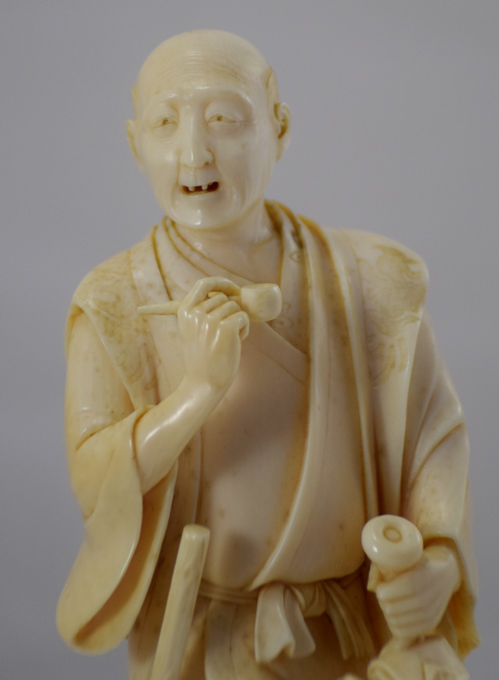 NICE QUALITY JAPANESE IVORY OKIMONO  View V