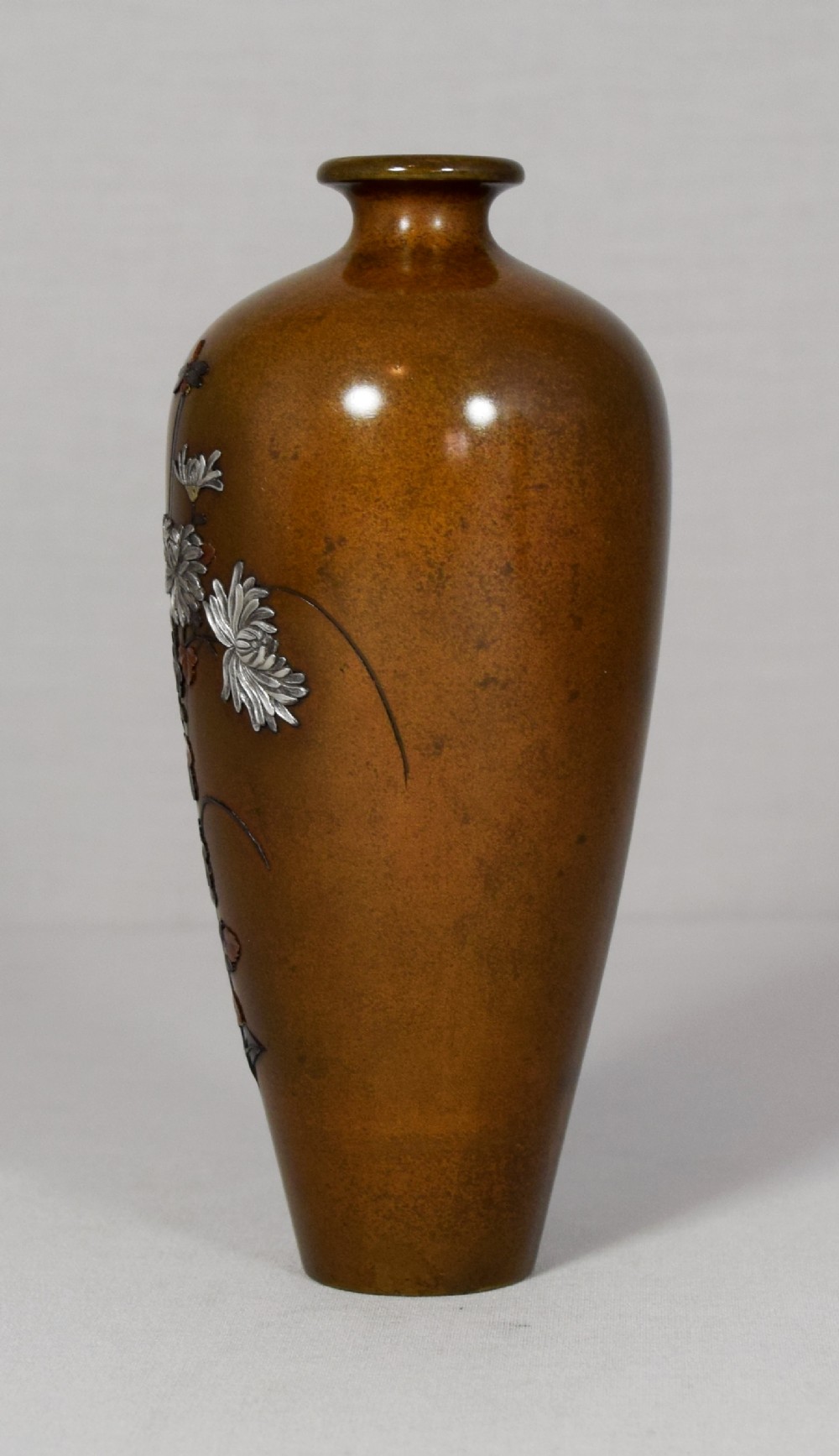 SUPERB QUALITY JAPANESE MIXED METAL VASE BY JOMI EISUKE II View II