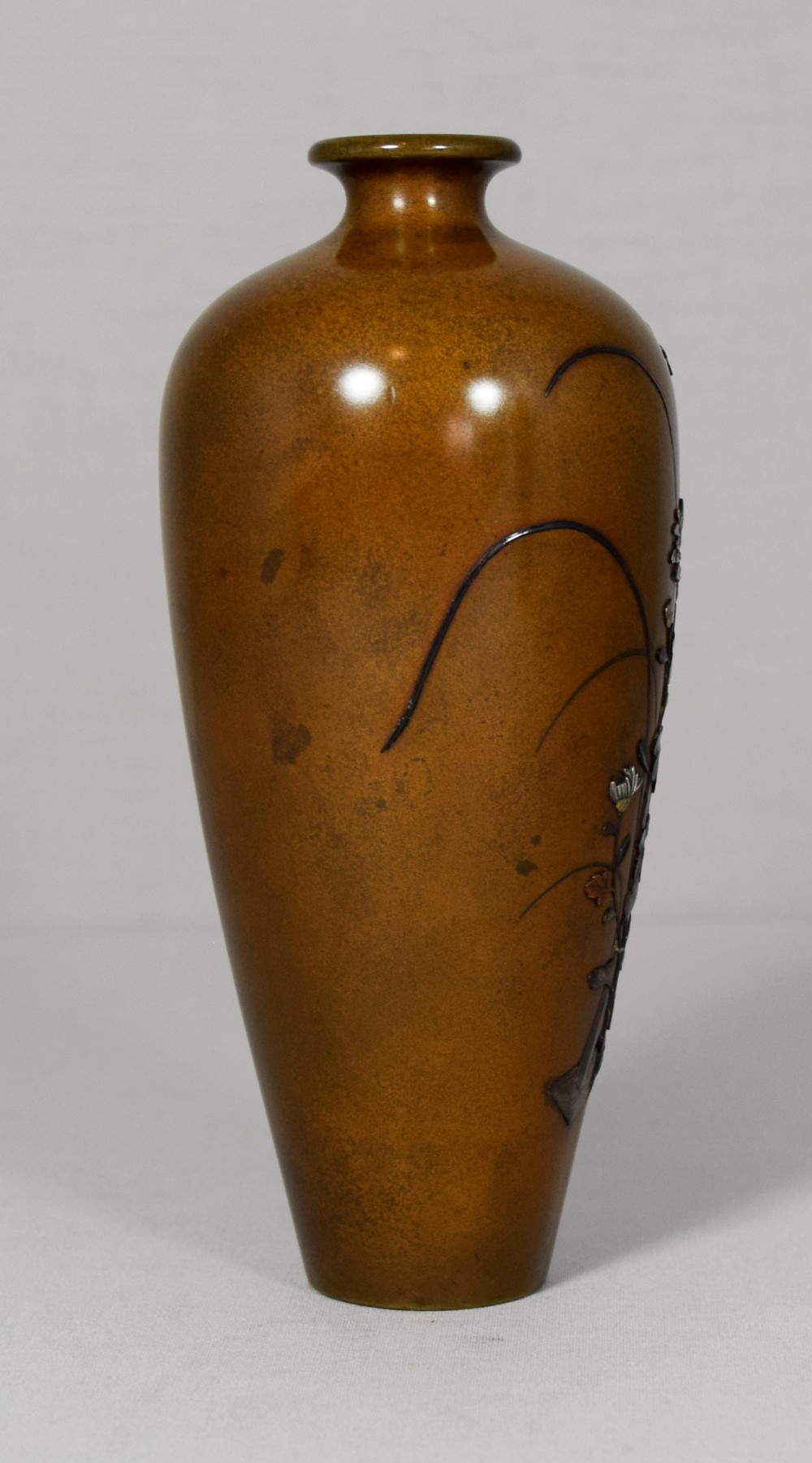 SUPERB QUALITY JAPANESE MIXED METAL VASE BY JOMI EISUKE II View IV
