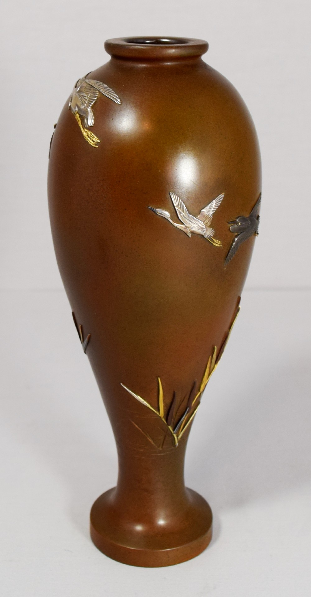 SUPER QUALITY JAPANESE MIXED METAL VASE MIYABE ATSUYOSHI View III