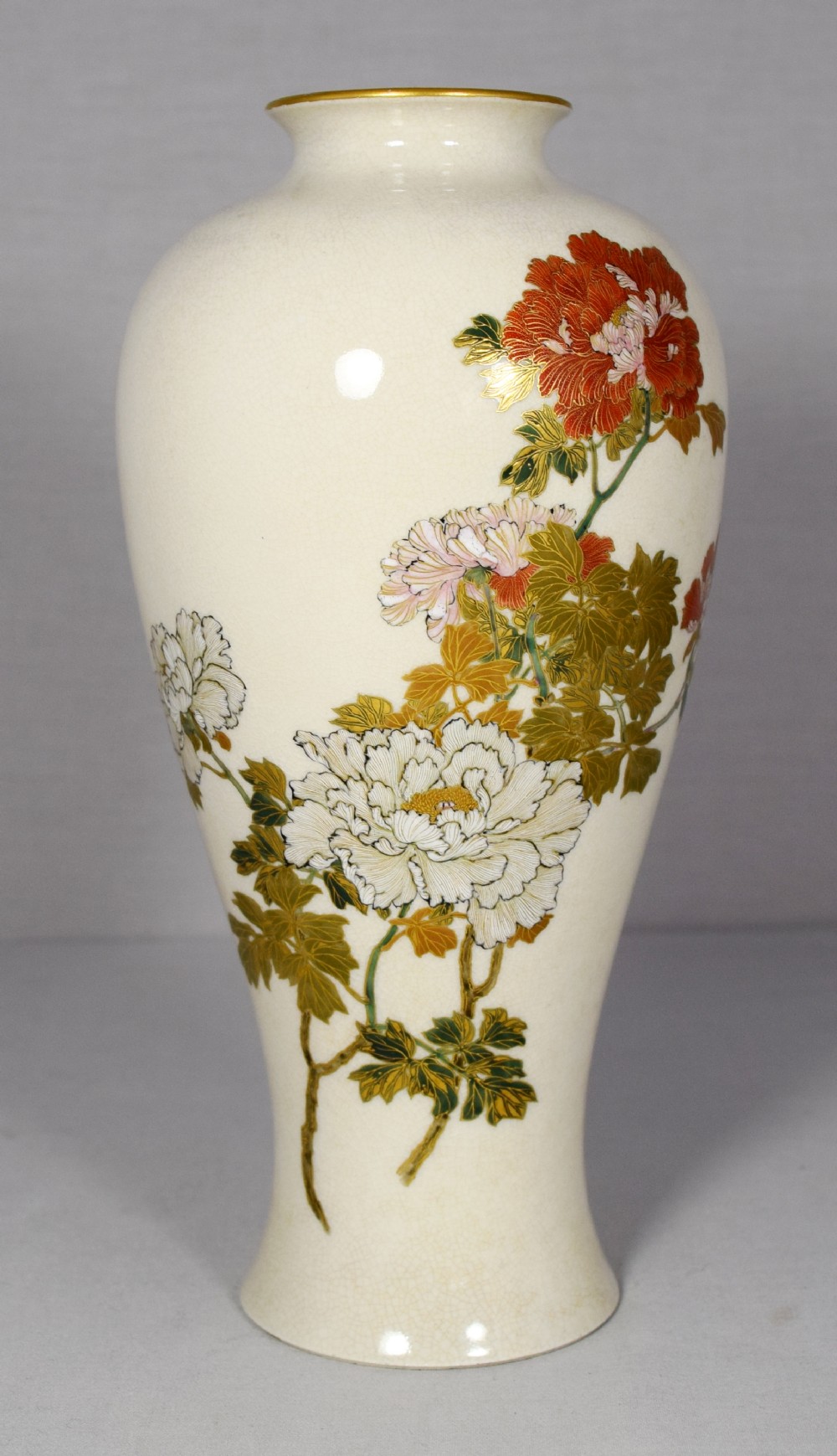 LARGE JAPANESE SATSUMA VASE BY YABU MEIZAN (1853-1934) View V