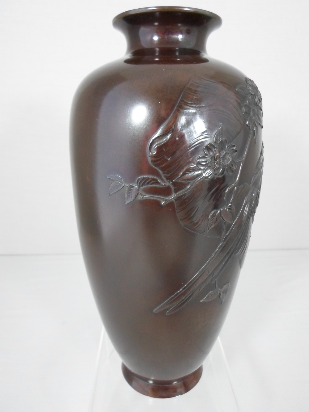 SUPERB HIGH QUALITY TOKYO SCHOOL JAPANESE BRONZE VASES View IV