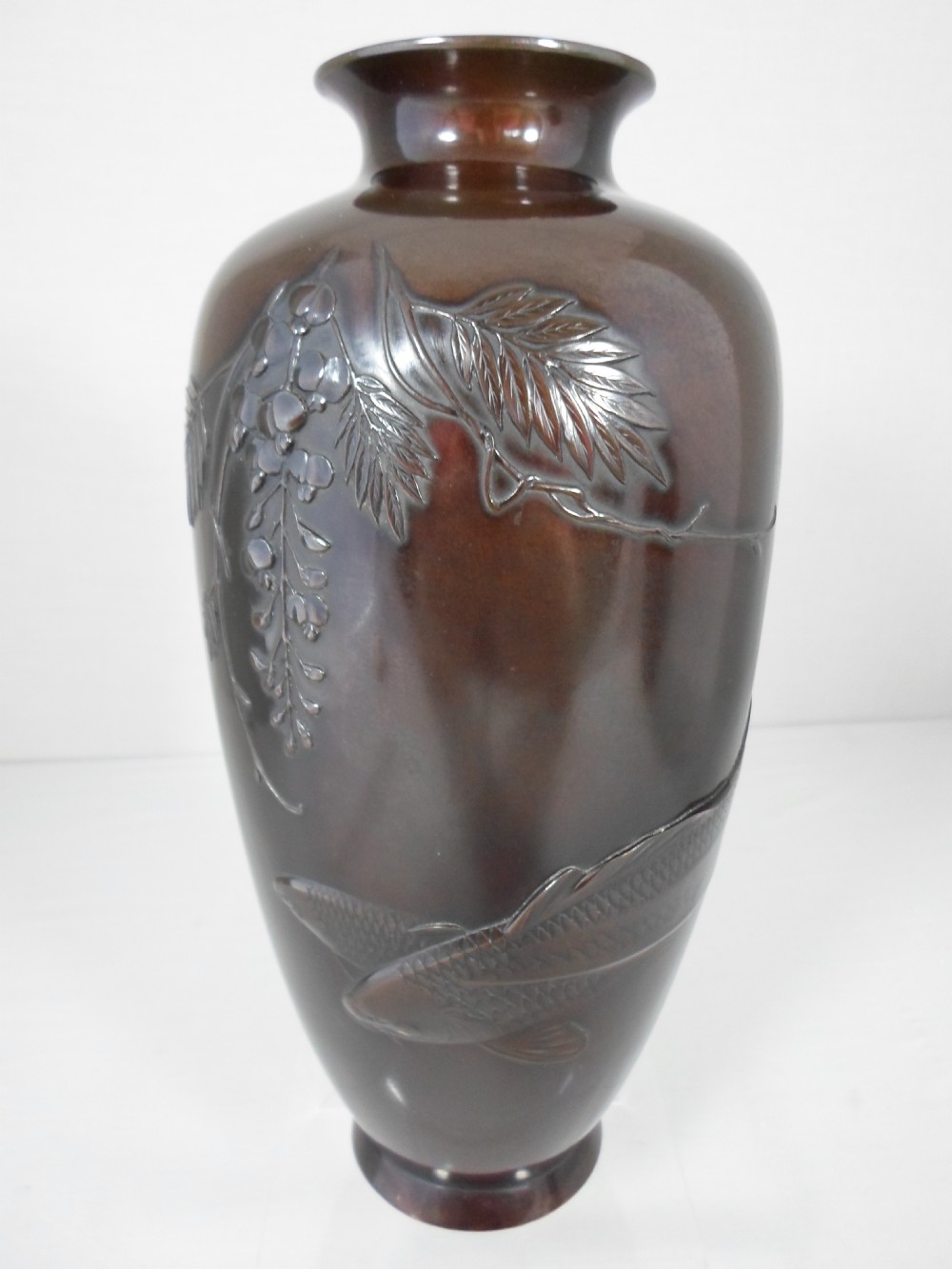 SUPERB HIGH QUALITY TOKYO SCHOOL JAPANESE BRONZE VASES View VI