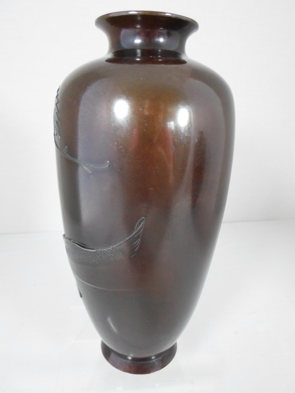 SUPERB HIGH QUALITY TOKYO SCHOOL JAPANESE BRONZE VASES View VIII