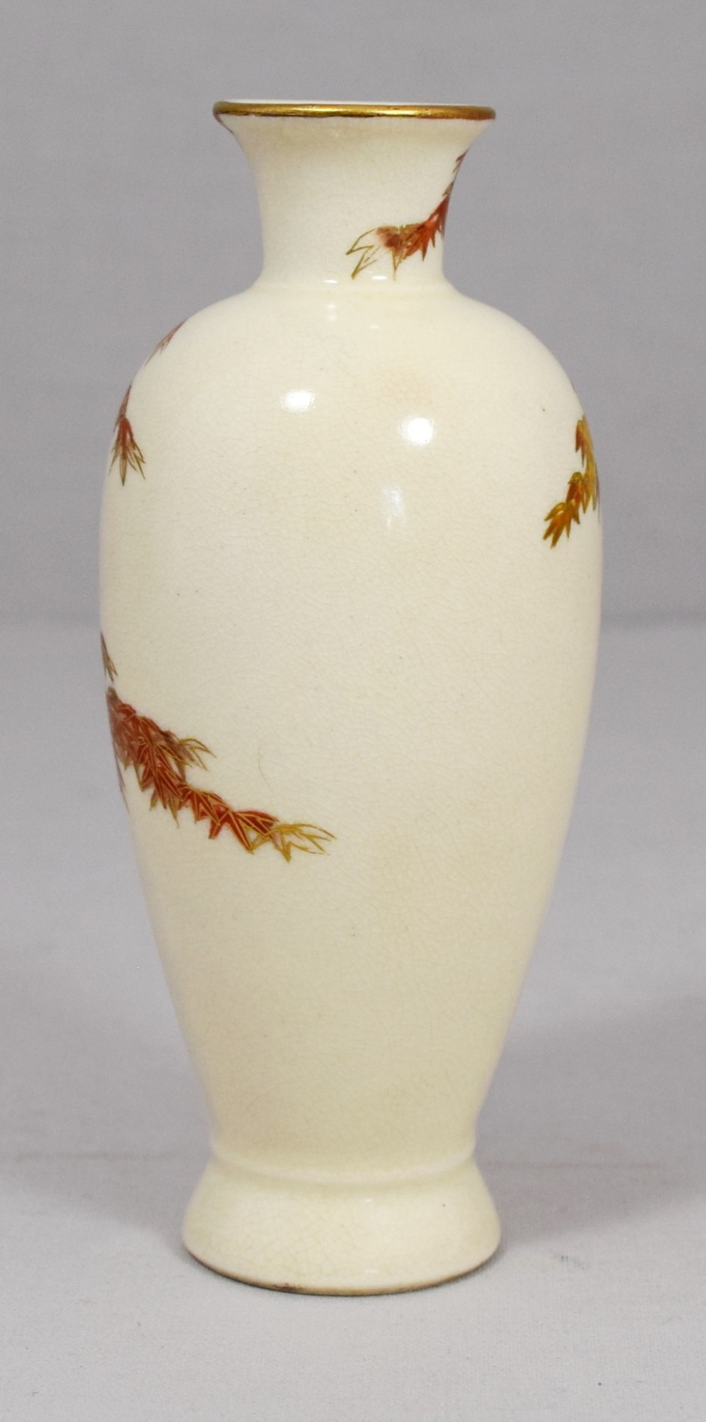 A JAPANESE SATSUMA BALUSTER VASE BY YABU MEIZAN View IV