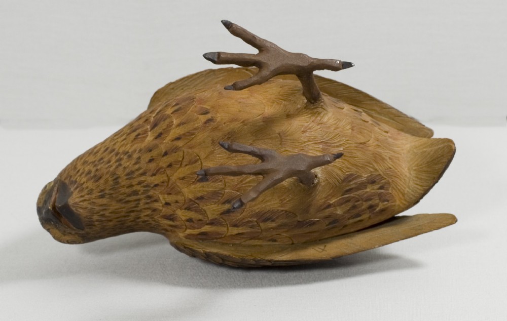 AN EXQUISITE PAIR OF JAPANESE BOXWOOD QUAIL MEIJI PERIOD View VIII