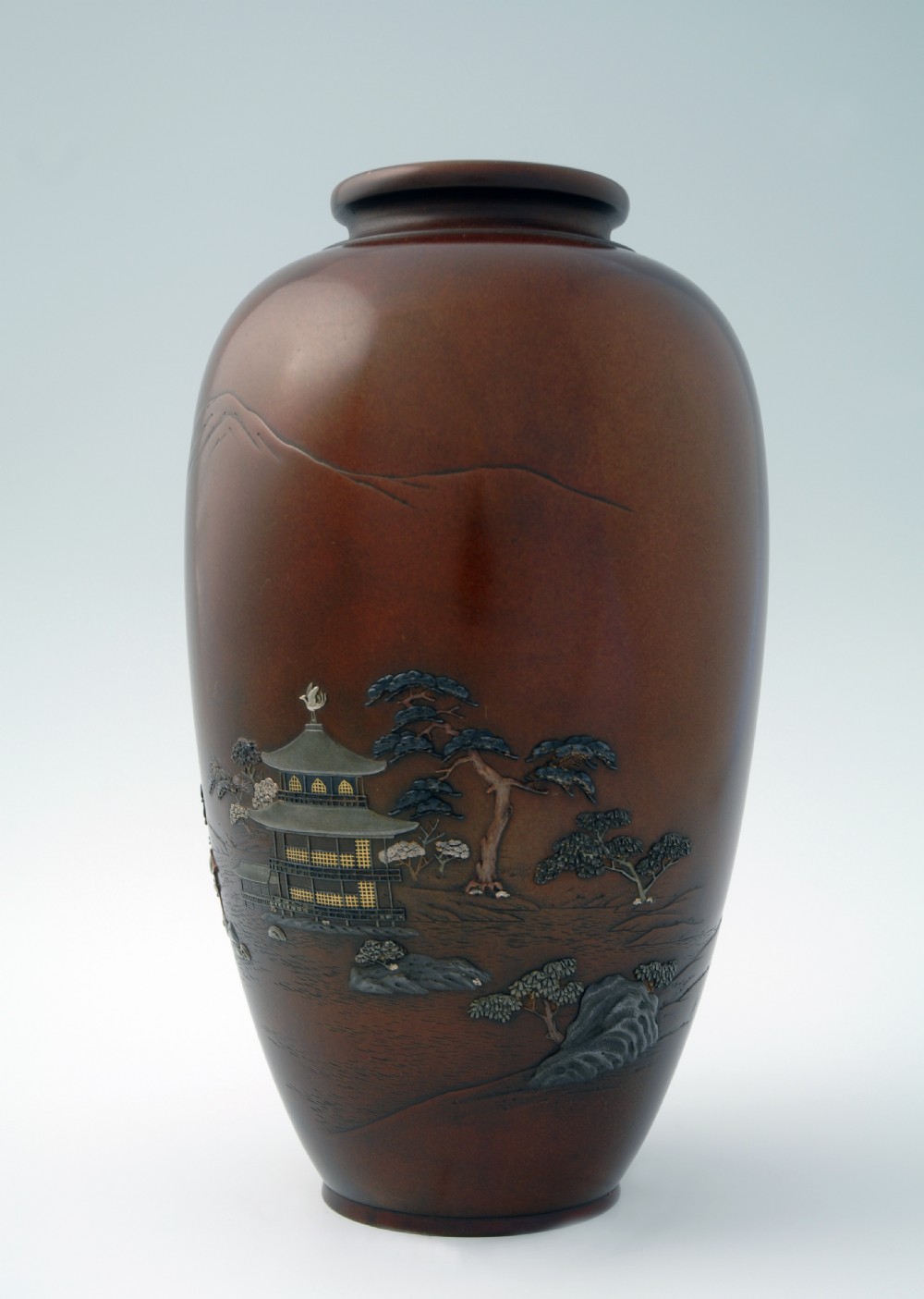 A FINE QUALITY JAPANESE MIXED METAL 