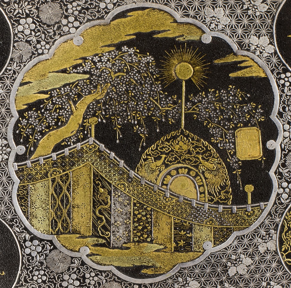 A FINE QUALITY JAPANESE KOMAI IRON PLATE- SIGNED View II