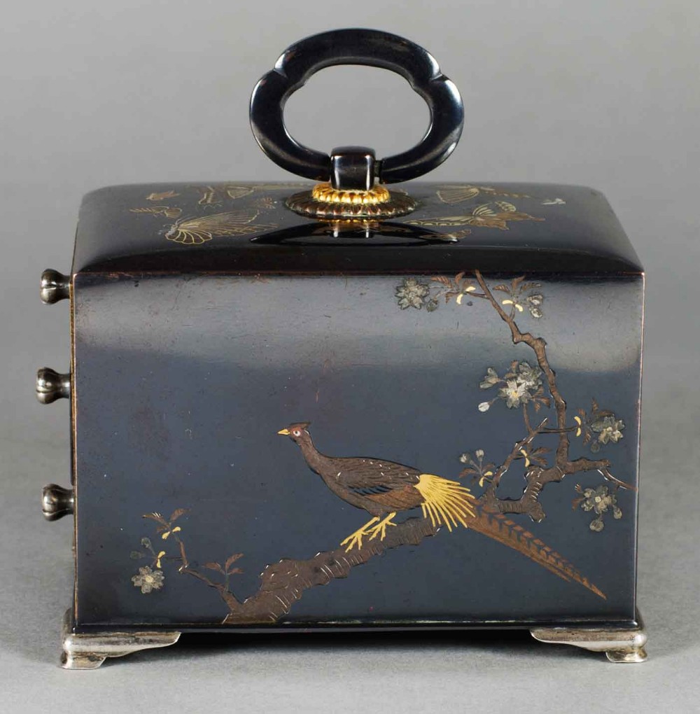 A FINE JAPANESE MINIATURE SHAKUDO KODANSU BY NOGAWA View VII